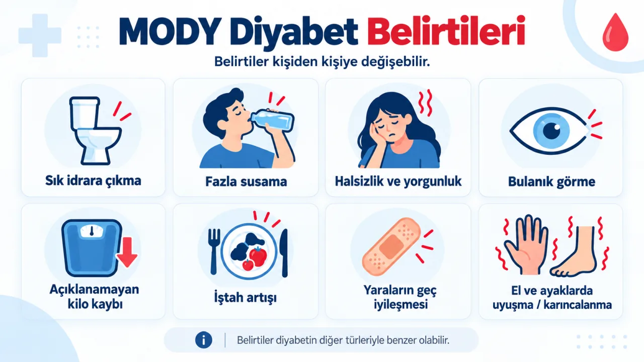 MODY Diyabet belirtileri